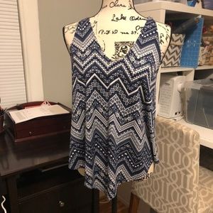 Flowy Patterned Tank Top